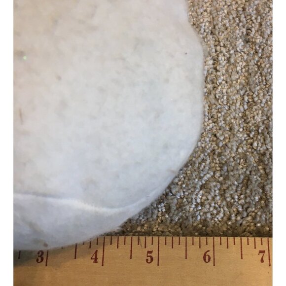 Vtg Snowman Plush Winter Christmas Holiday Trapper Cap Snow Waving 5.5" RARE - Picture 6 of 6